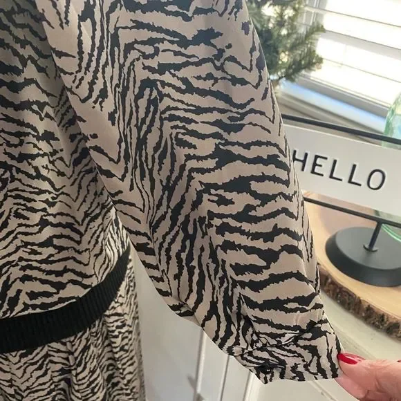 Vintage Liz Petites Inc Leopard Dress Size 8 - Picture 5 of 9